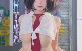 B站 咬一口兔娘 10月作品赛博逆JK+双视角骚舞3V【770M】