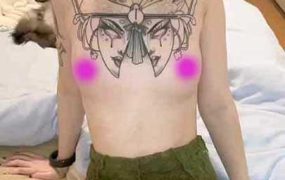 秀人网 奶瓶 极品纹身女神露B露脸2V