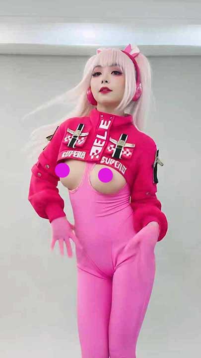 其他 猫小吉 cosplay骚舞长双马尾+全身+靴子+动感韩舞1V